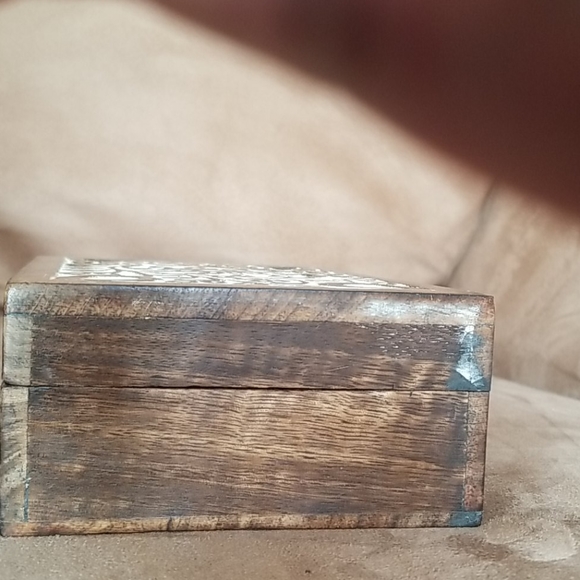 Mela Artisans Decorative Hand Crafted Wood Box - Picture 5 of 8